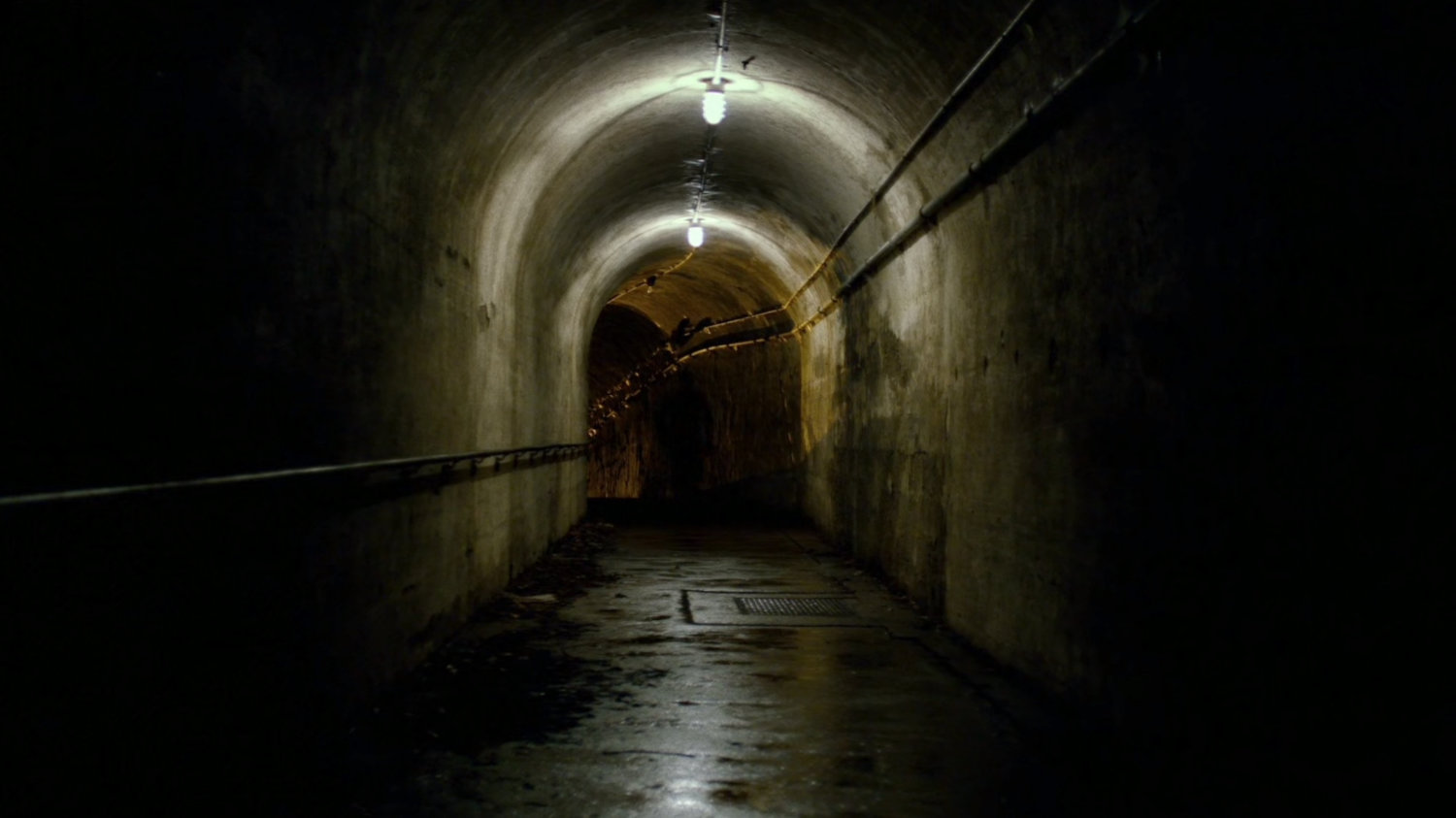 Access tunnels under an abandoned warehouse.