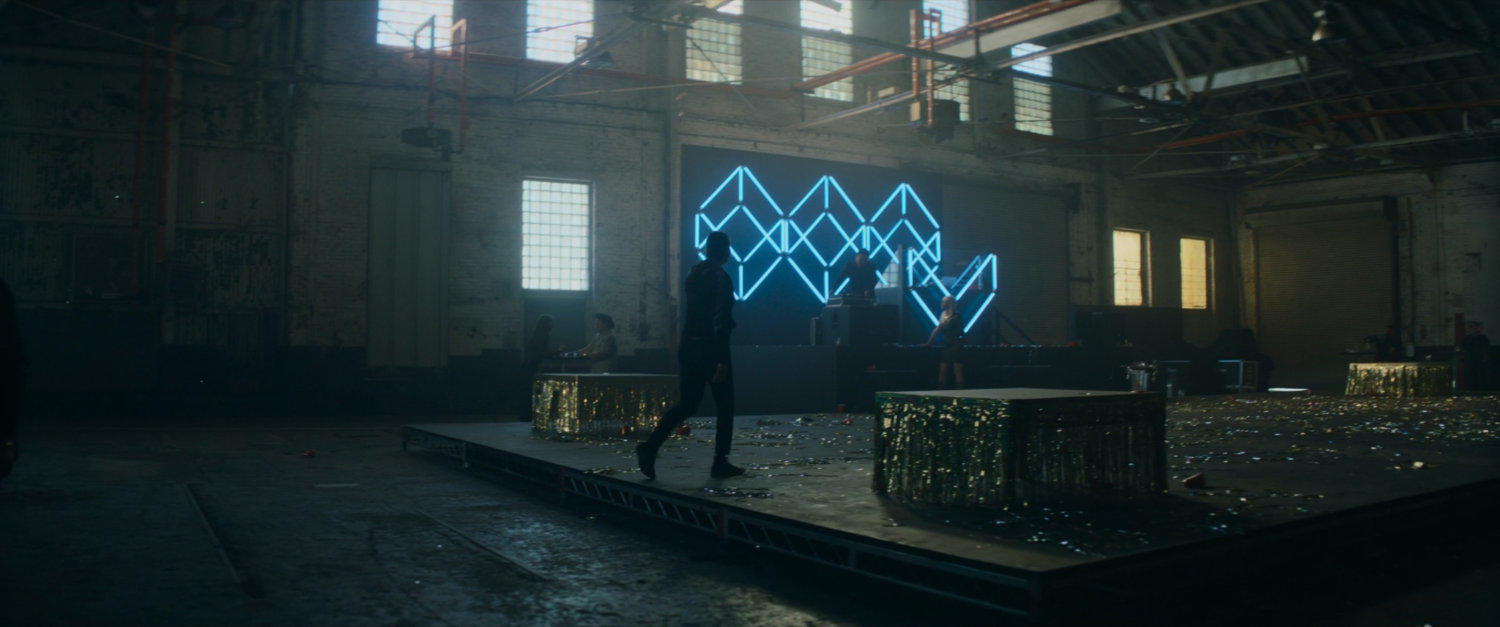 Interior of New York nightclub.