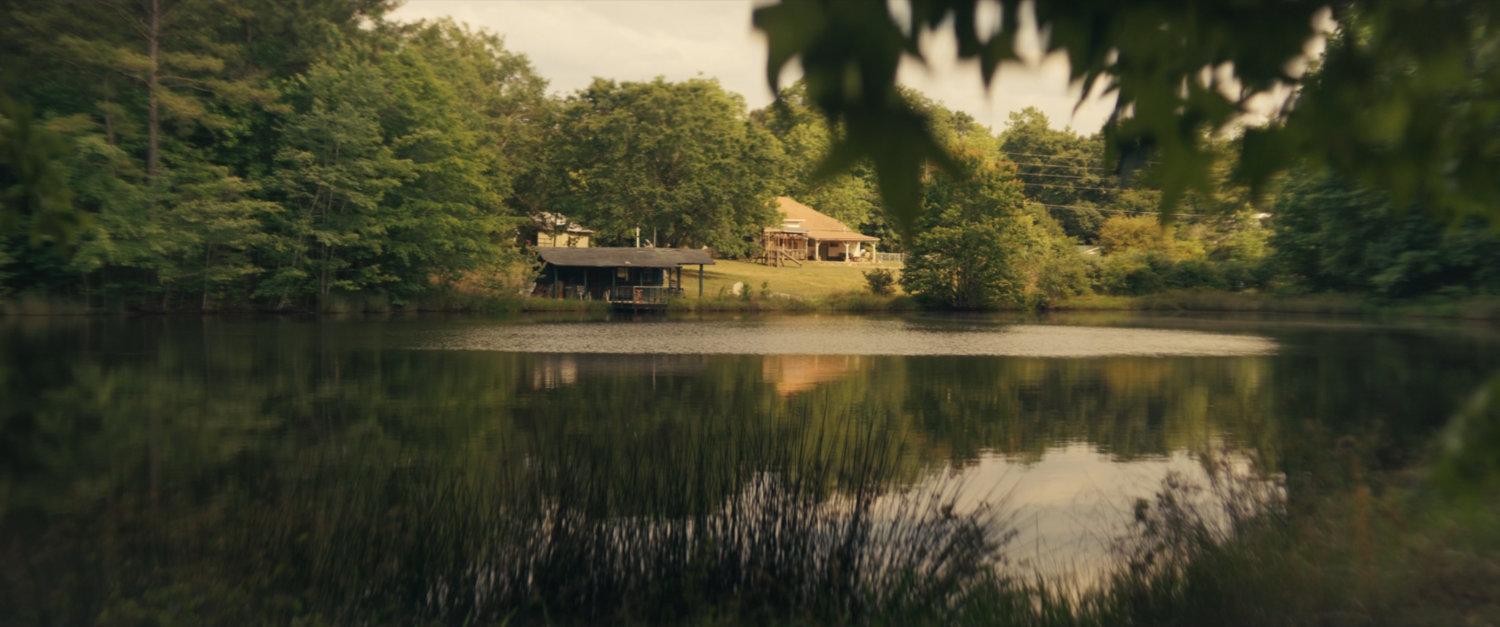 Lopez House across a pond.