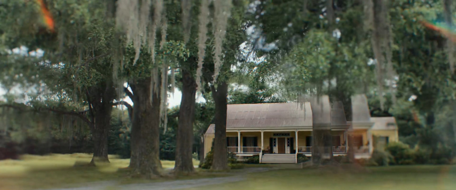 Exterior flashback of Maria Rambeau house.