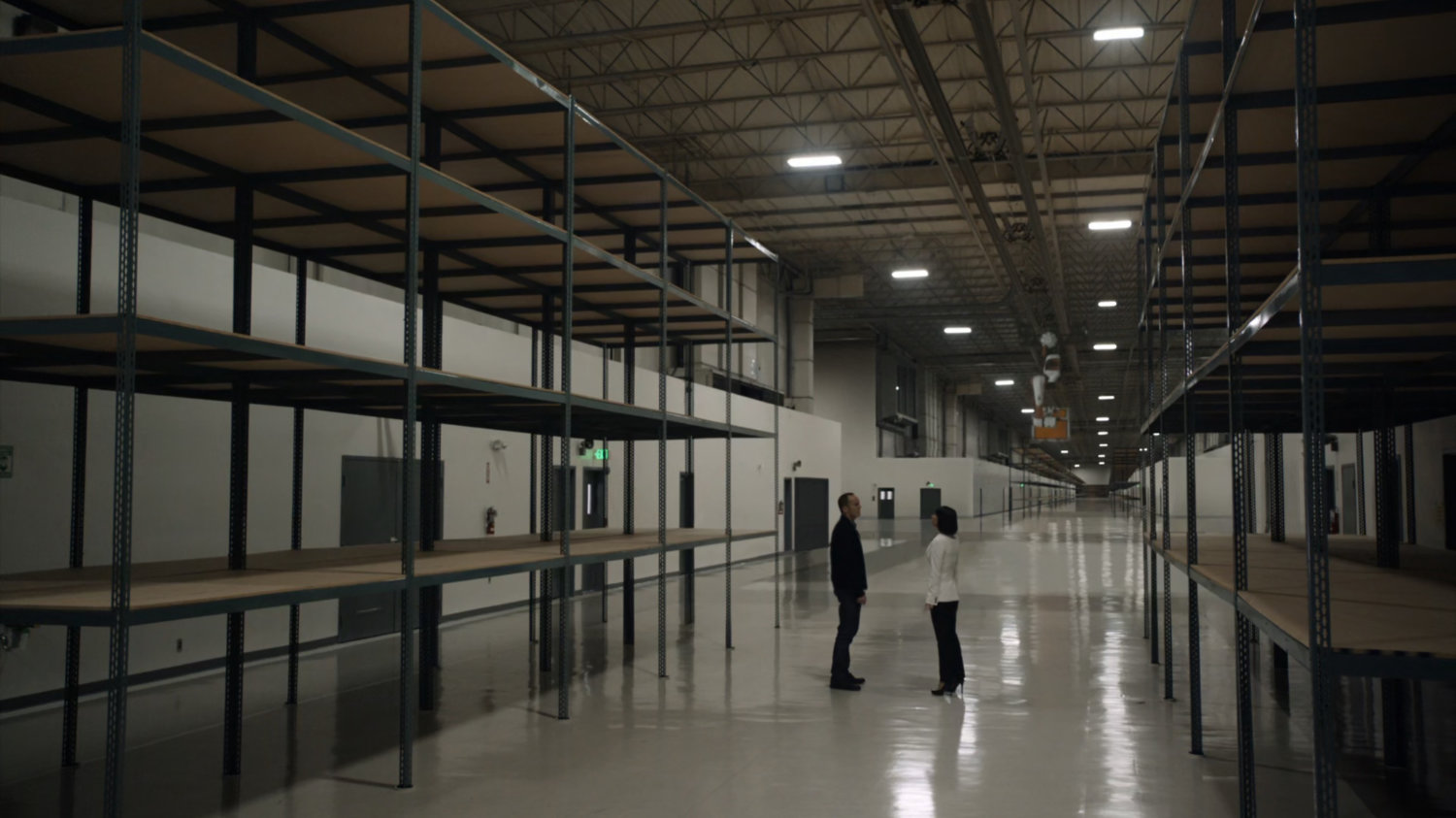 Coulson and Rosalind inside Endotex Labs.
