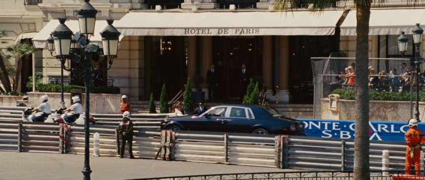 Exterior of Hotel de Paris.