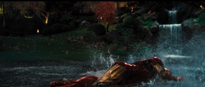 A recreation of the Huntington Gardens where Iron Man and War Machine fought Whiplash.