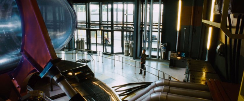 Interior of the Arc reactor building.