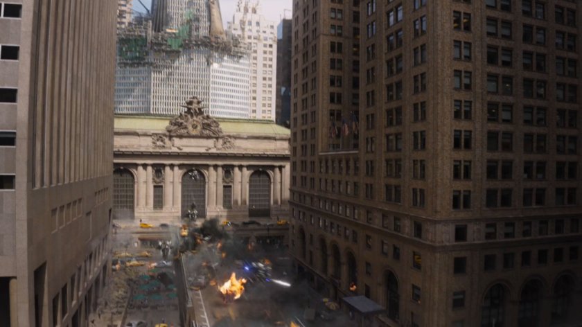 A battle rages just outside Grand Central Terminal.