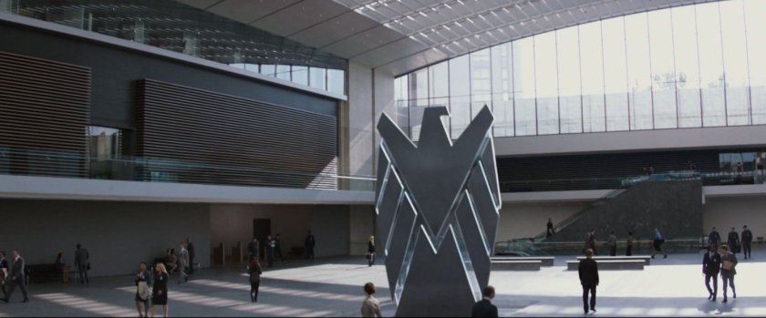 Interior atrium of The Triskelion,