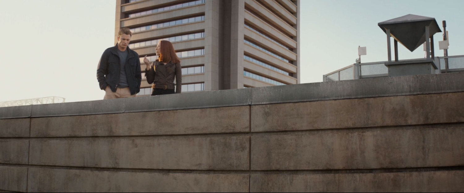Steve and Natasha on a rooftop in Baltimore.