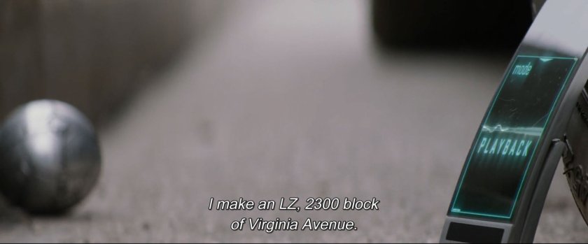 Close up of cell phone on ground.