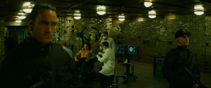 Interior of bank vault.