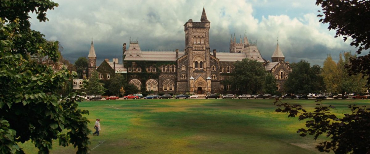 Exterior of Culver University with main building and large grassy lawn.
