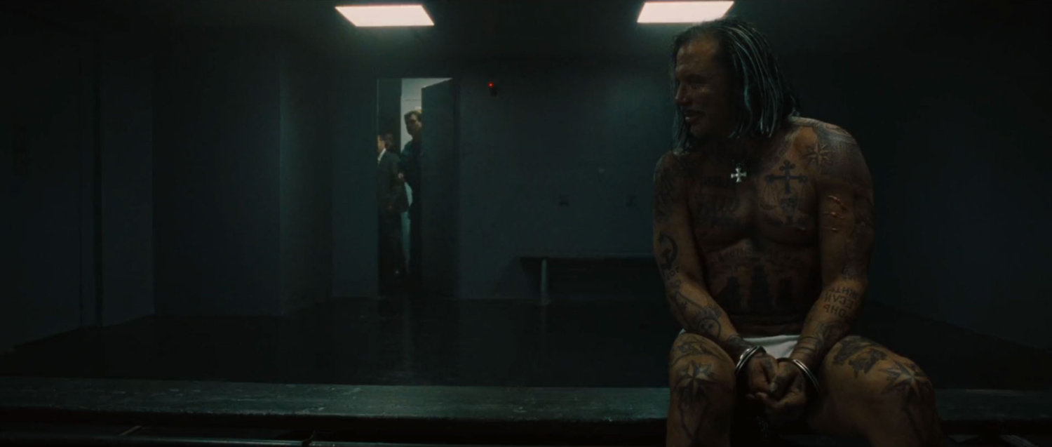 Ivan Vanko inside a jail cell.