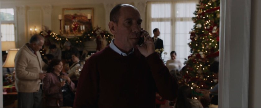 The vice president on a phone inside his house.