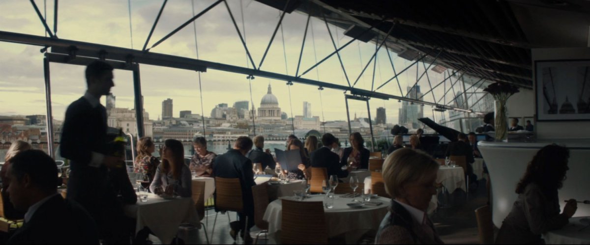 Interior of the OXO Restaurant.