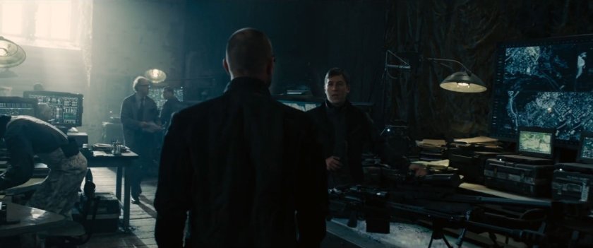 Interior of Hydra Castle Base with computer terminals.