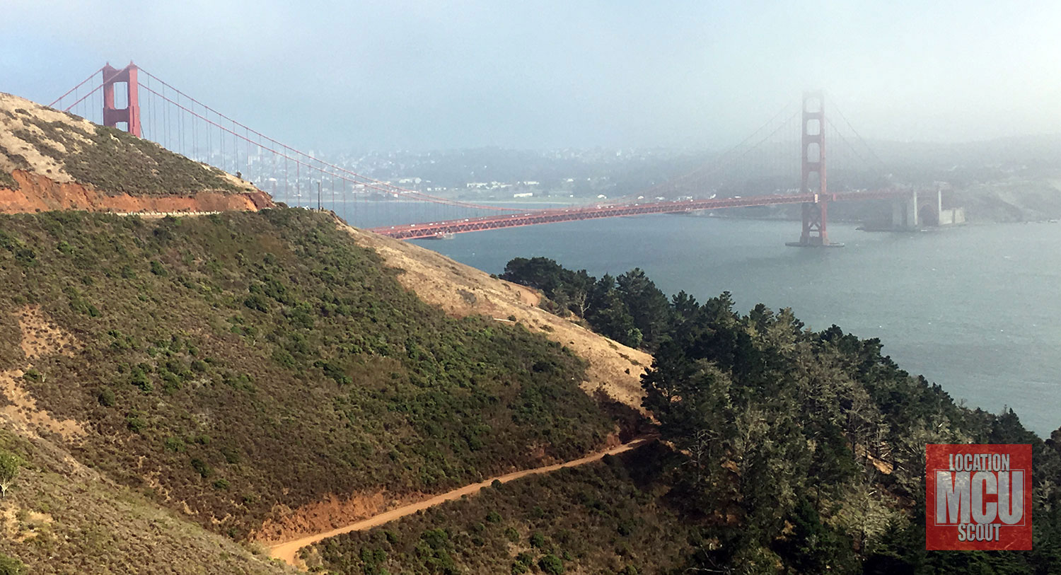 Exclusive image of Golden Gate Bridge from Vista Point.