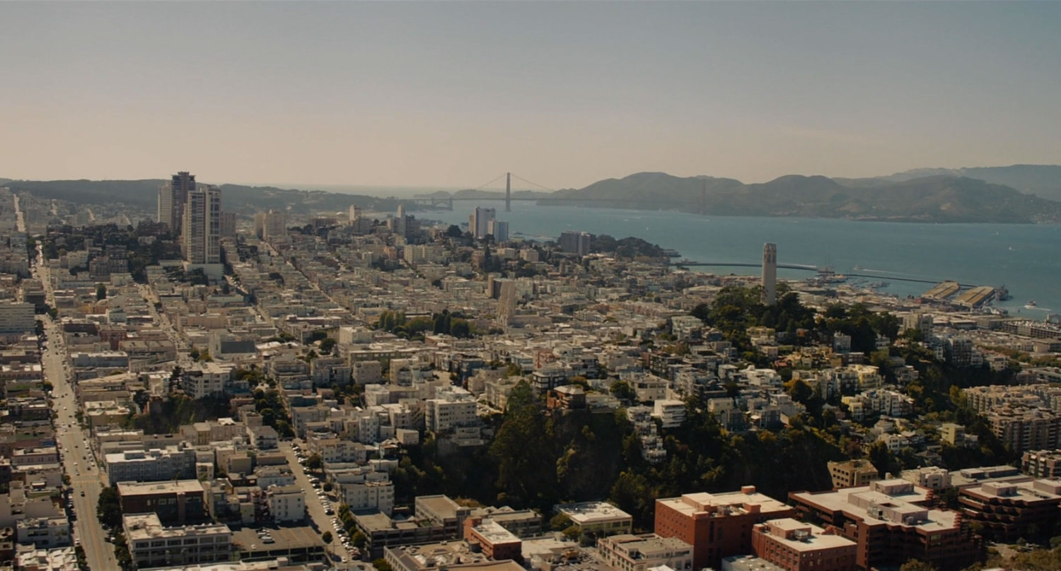 Aerial view of San Francisco.