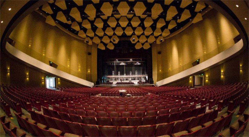 Google street view of interior of Atlanta civic center auditorium.