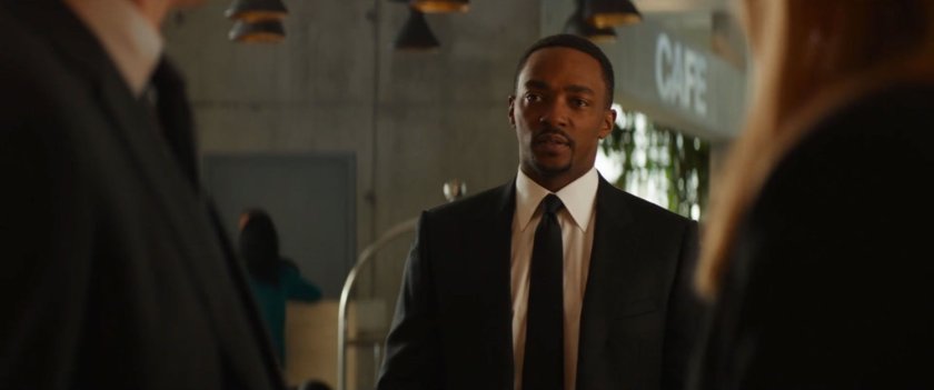 Sam Wilson talks to Steve Rogers.