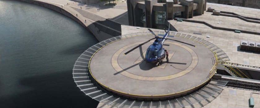 Aerial view of Joint Counter Terrorist Centre helipad.