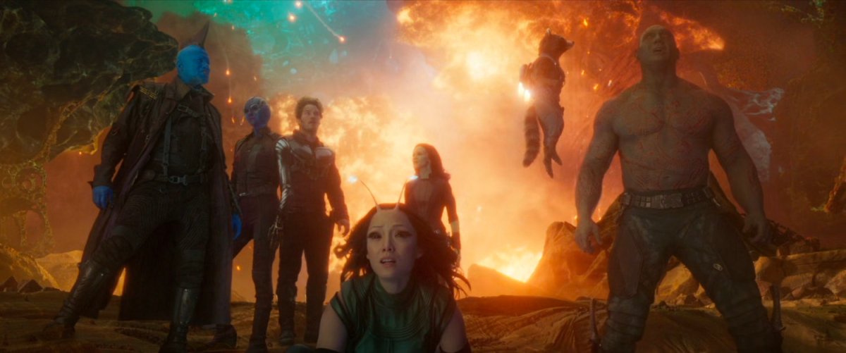 The Guardians of the Galaxy gather to fight Ego.