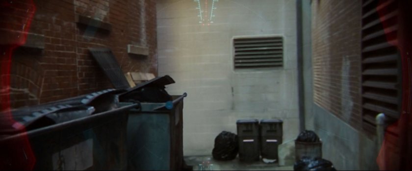 POV of back of alley.