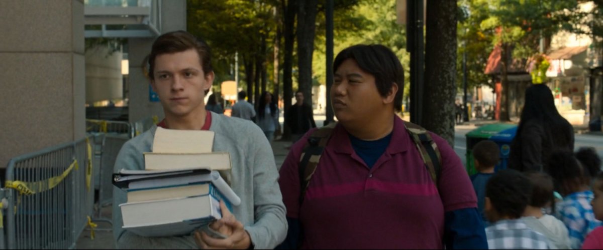 Peter and Ned on New York sidewalk.