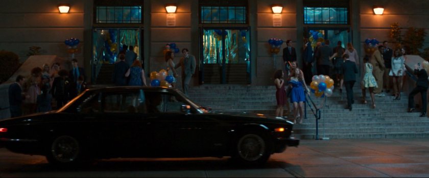 Students congregate on the front steps of Midtown High during the Homecoming dance.