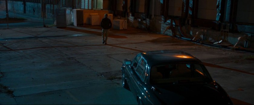 Exterior loading dock area of Toomes' warehouse.