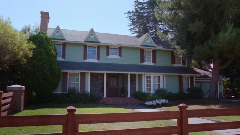 Exterior of the Vision house circa 1980s.