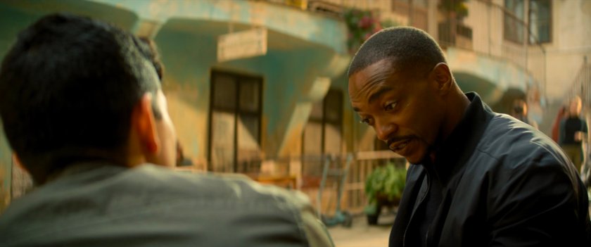 Sam and Lt Torres in Tunisian courtyard.