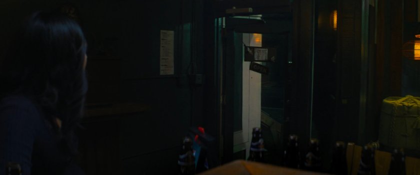 Interior of sushi restaurant.