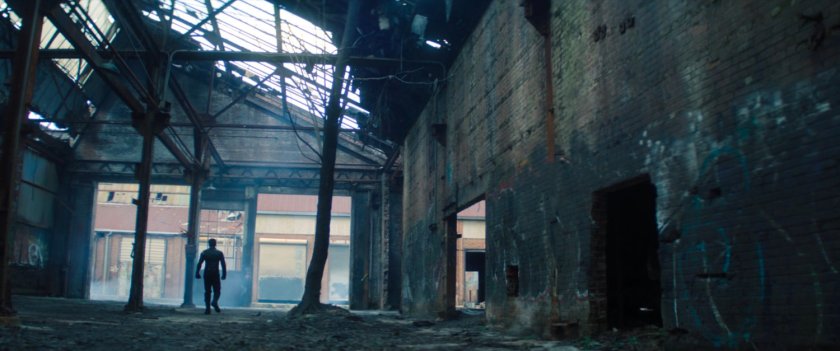 Interior of abandoned warehouse in Munich, Germany.