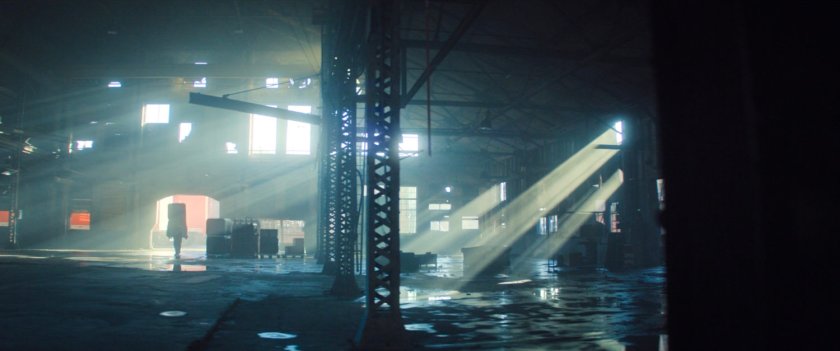 Interior of abandoned warehouse in Munich, Germany.