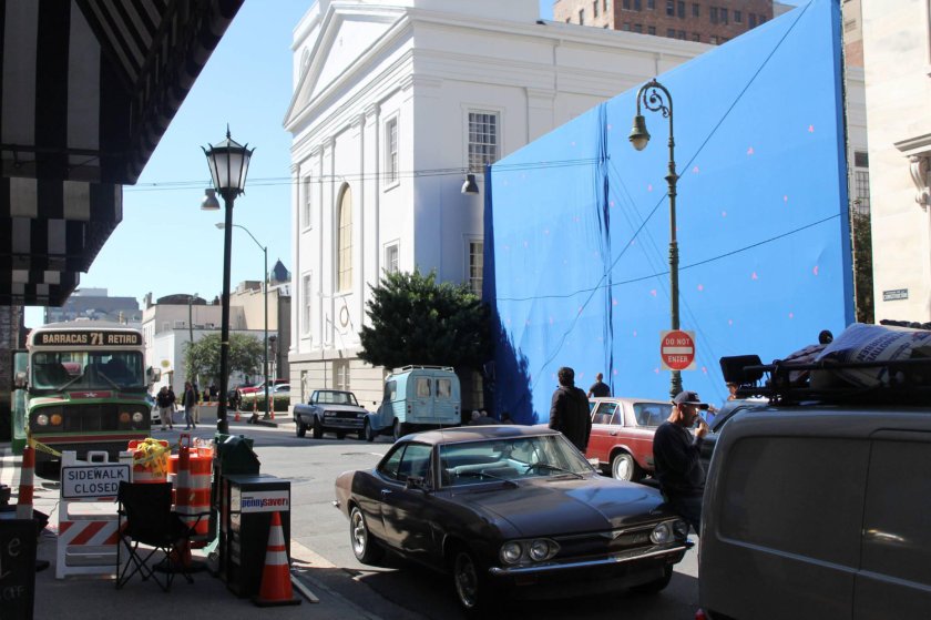 Behind the scenes shot of cut scene taking place in Argentina.