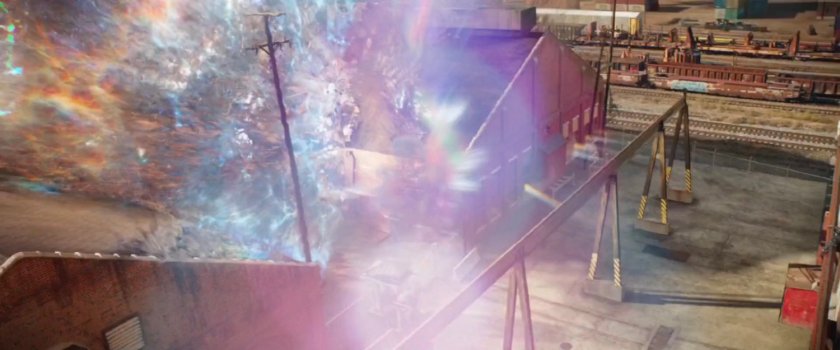 Explosion outside of Argentinian warehouse.