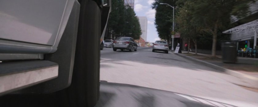 POV of San Francisco street from Van.