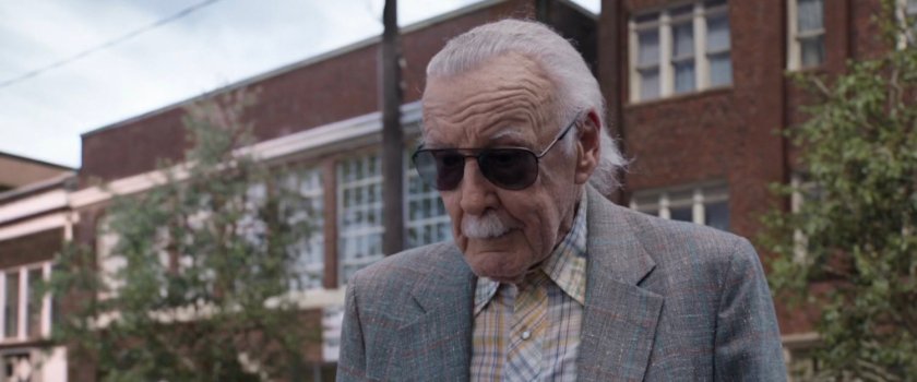 Close up of Stan Lee.