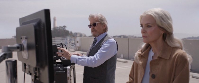 Han and Janet on a parking garage roof.