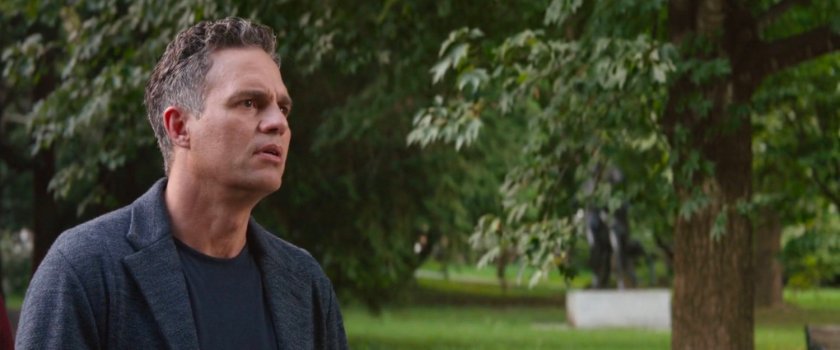 Bruce Banner in Central park.