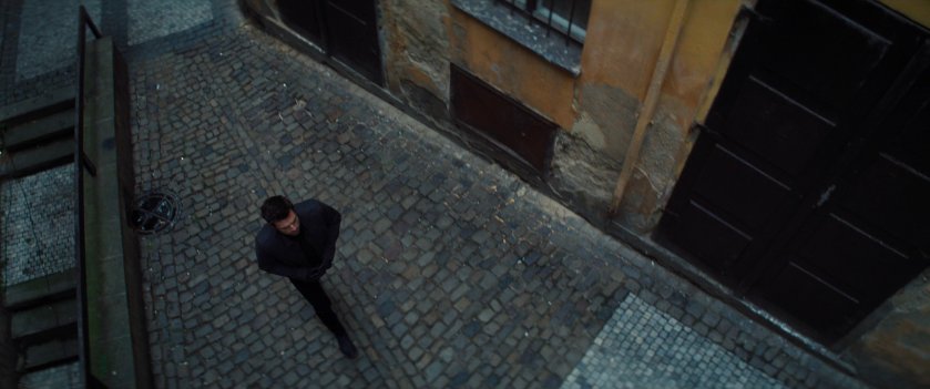 Bucky in Riga alley.