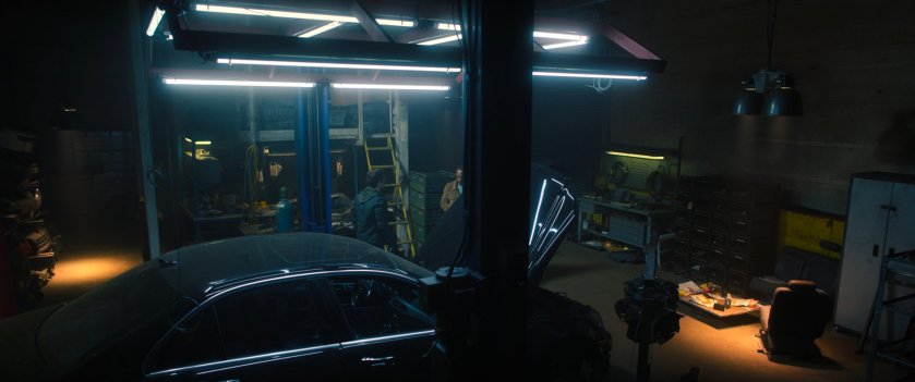 Bucky and Sam inside Zemo's warehouse.