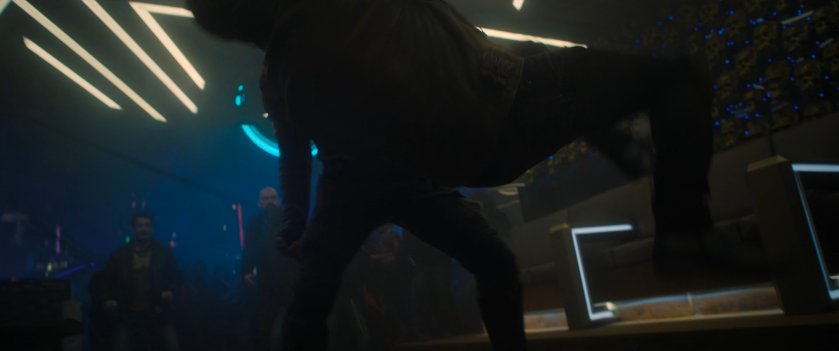 A fight inside of the Brass Monkey bar.