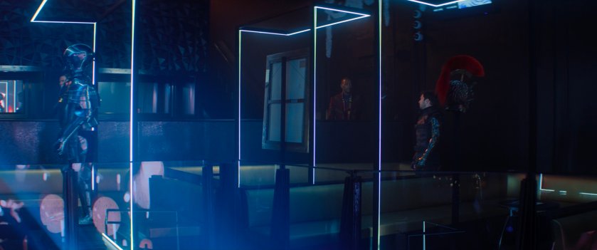 Interior of club next to Sharon's apartment.