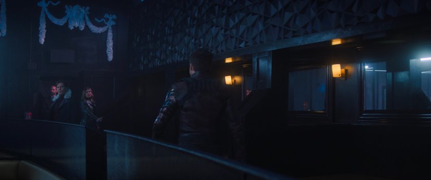 Interior of club next to Sharon's apartment.