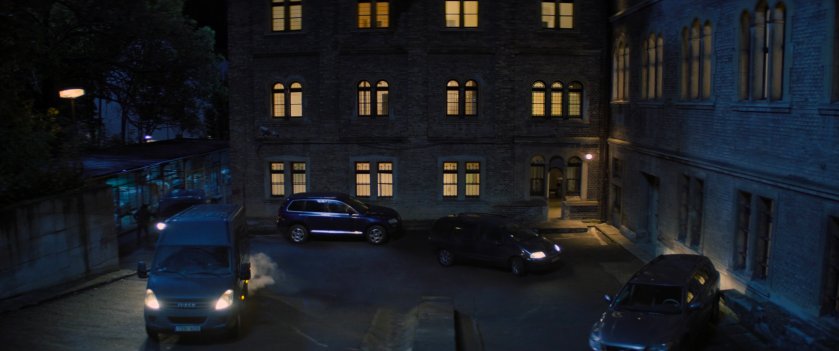 Cars pulling aorund behind GRC Supply Depot.