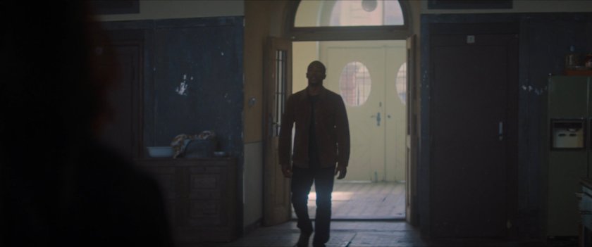 Sam in an old Latvian factory.