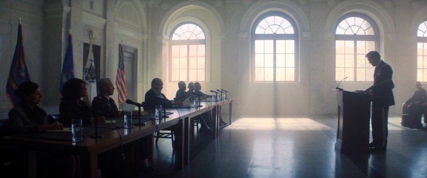 John Walker stands before a Senate committee.