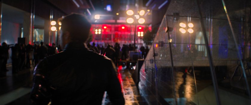 Bucky in plaza in front of GRC Headquarters.