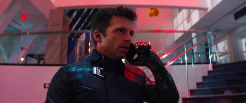 Bucky inside the lobby of the GRC Headquarters.