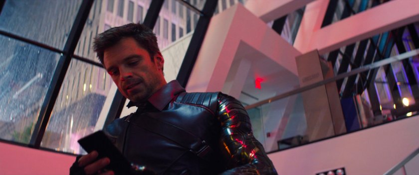 Bucky inside the lobby of the GRC Headquarters.